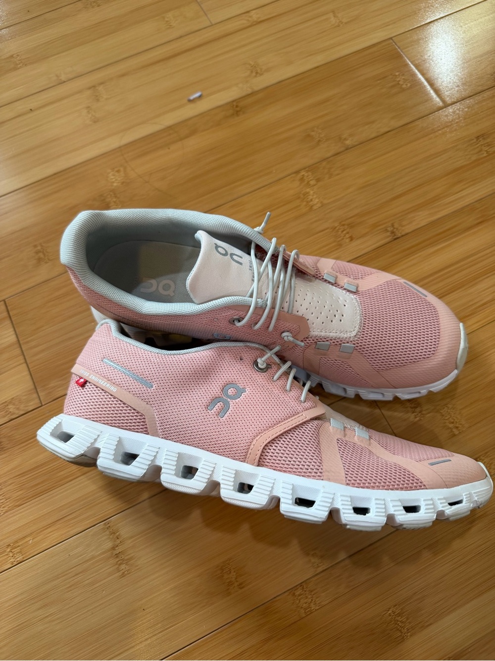 On Running Women's Pink Mesh Athletic Sneakers